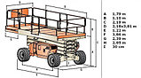 Аренда ножничного подъемника JLG 4394RT дизельного 15 метров, фото 3