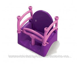 Детские пластиковые подвесные качели 3в1 ТМ Долони Doloni фиолетовый/розовый