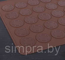 Коврик силиконовый для макаронс 28×25 см