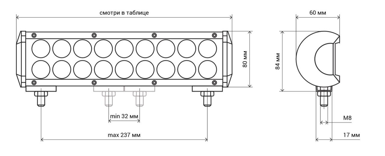 Светодиодная балка BELLA B72-512C направленный свет (72W CREE диоды) - фото 10 - id-p130323927