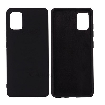 Силиконовый чехол Silicone Case черный для Samsung Galaxy A41 - фото 2 - id-p130328424