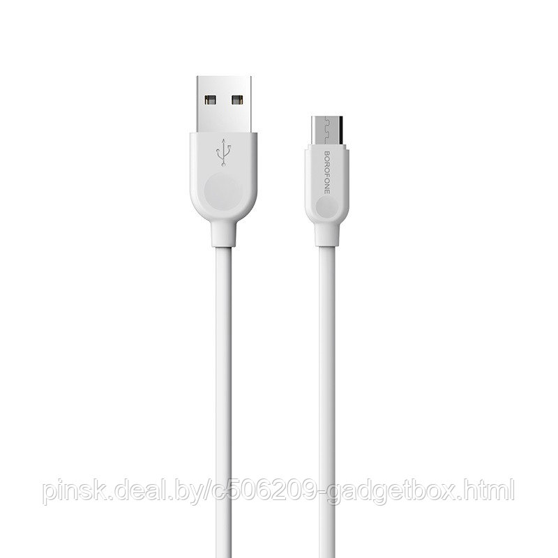 Кабель Borofone BX14 microUSB-USB 2m - фото 1 - id-p130057134