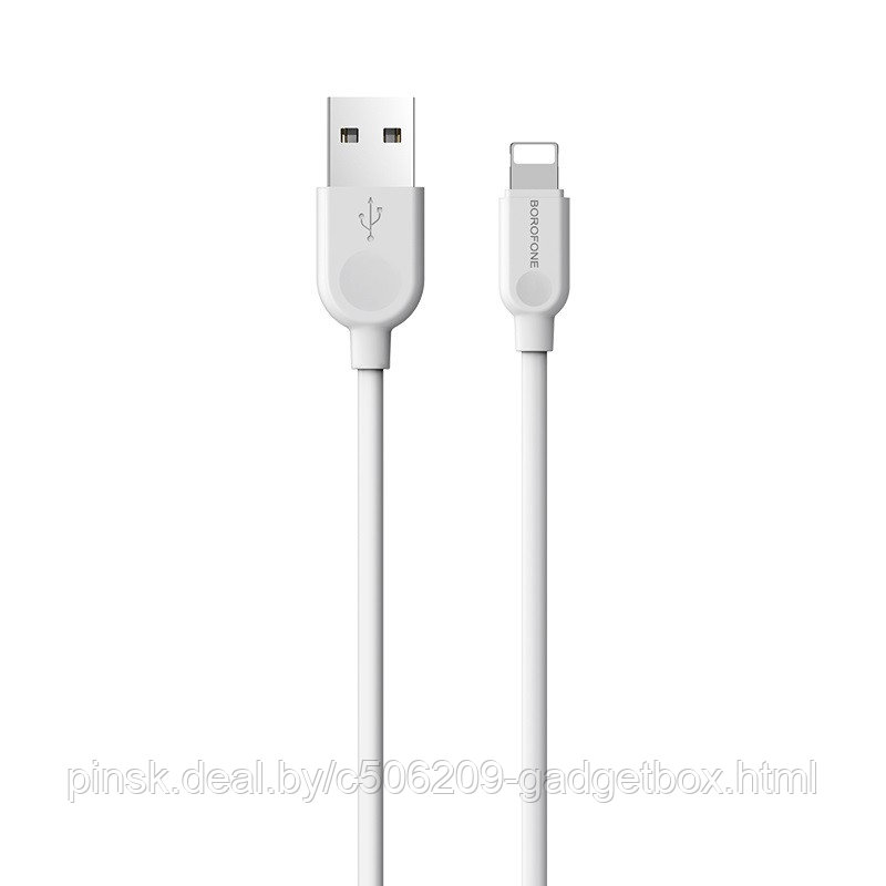 Кабель Borofone BX14 Lightning-USB 2м - фото 1 - id-p130057135