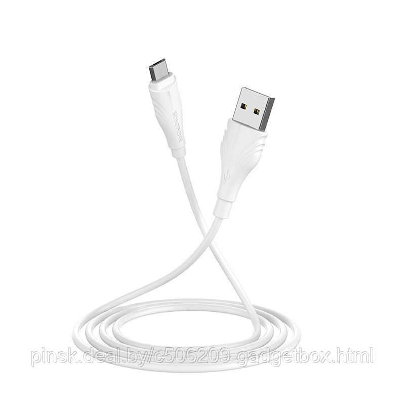 Кабель Borofone BX18 microUSB-USB 1m - фото 6 - id-p130057124