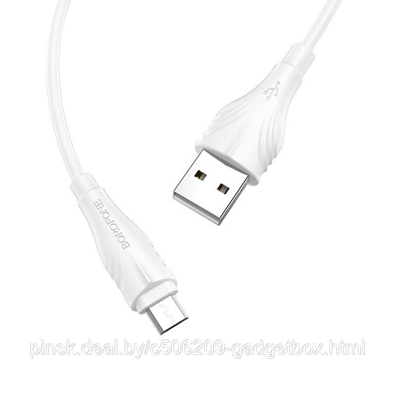 Кабель Borofone BX18 microUSB-USB 1m - фото 5 - id-p130057124