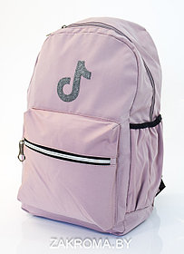 Акция! Рюкзак городской Tik tok. Школьный рюкзак. Цвет темно-розовый  53 руб.