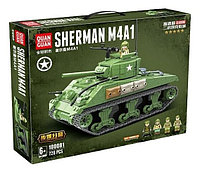 Конструктор Танк Шерман M4A1, 100081, 726 дет., аналог LEGO (Лего)