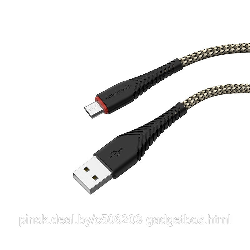 Кабель Borofone BX25 Powerful microUSB-USB - фото 1 - id-p130057131