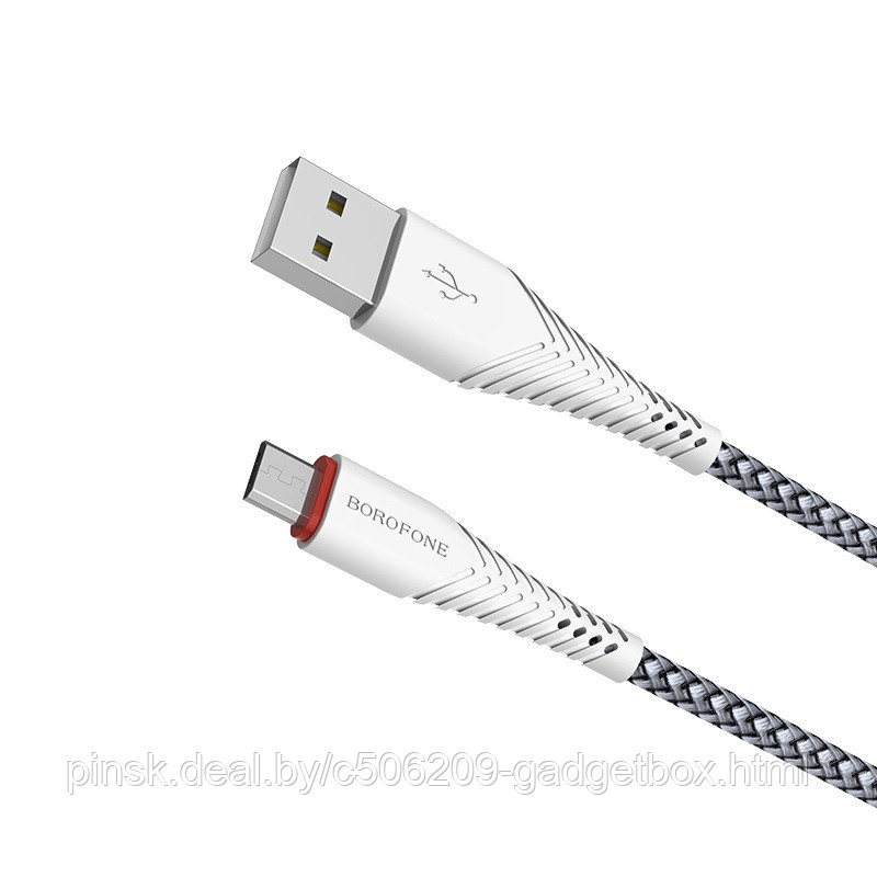 Кабель Borofone BX25 Powerful microUSB-USB - фото 4 - id-p130057131