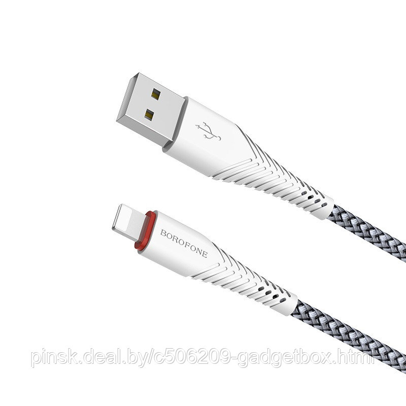 Кабель Borofone BX25 Powerful Lightning-USB - фото 1 - id-p130057132