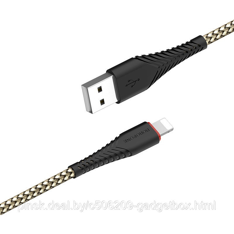 Кабель Borofone BX25 Powerful Lightning-USB - фото 5 - id-p130057132