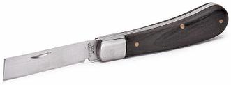 Нож электрика монтерский малый складной с прямым лезвием НМ-04 (КВТ)
