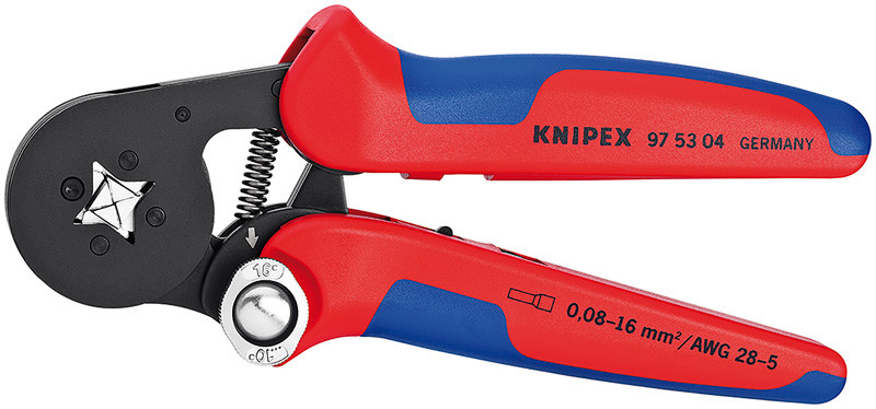 Самонастраивающийся инструмент для опрессовки контактных гильз KNIPEX KN-975304