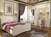 Кровать 1,6м Лилия (дуб атланта/лен белый) фабрика БТС, фото 3