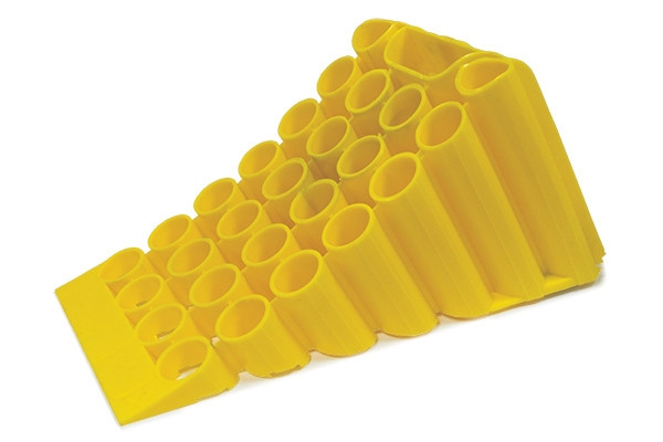 Упор противооткатный (башмак) пластик 200мм желтый грузовой - фото 1 - id-p103395205