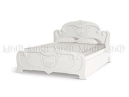 Кровать Мария 1,4 м - Белый глянец / белый