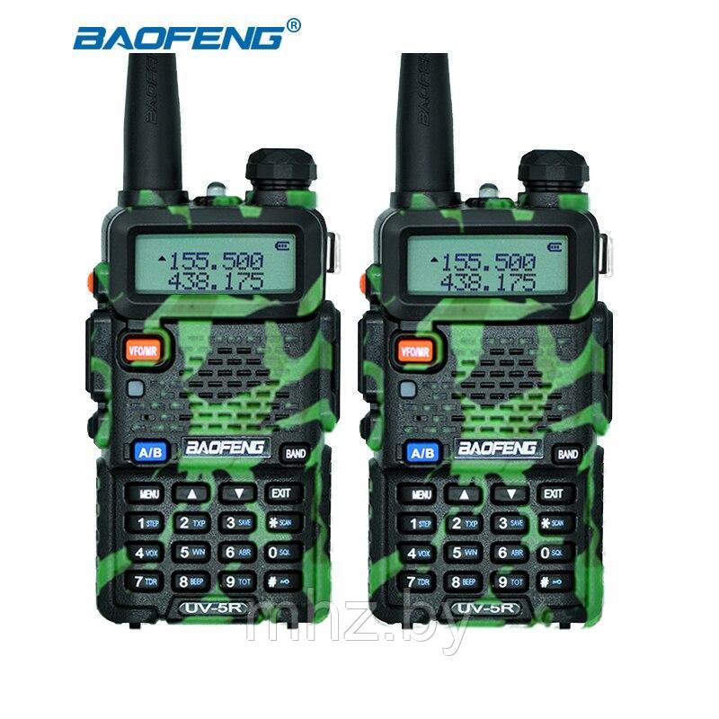 Носимая радиостанция Baofeng UV-5R камуфляж хаки - фото 1 - id-p130366315