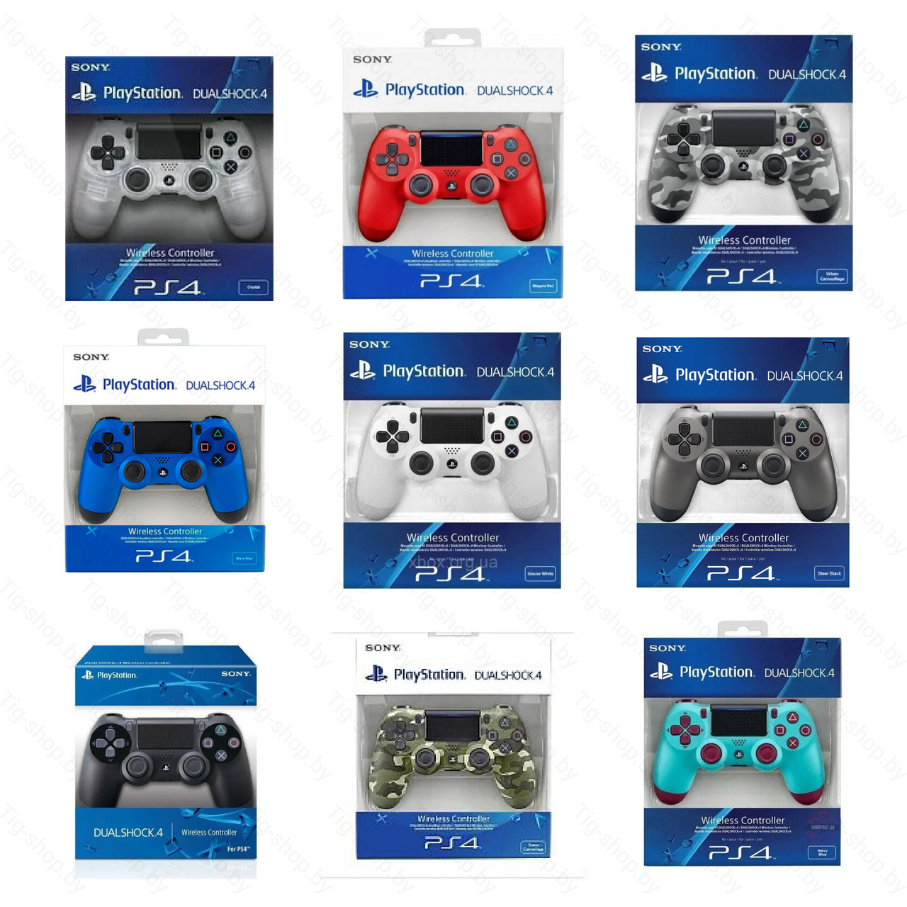 Геймпад PS4 беспроводной DualShock 4 Wireless Controller (Реплика) - фото 1 - id-p130383137