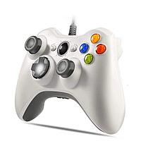 Геймпад Xbox 360 Microsoft проводной (копия) белый, фото 1