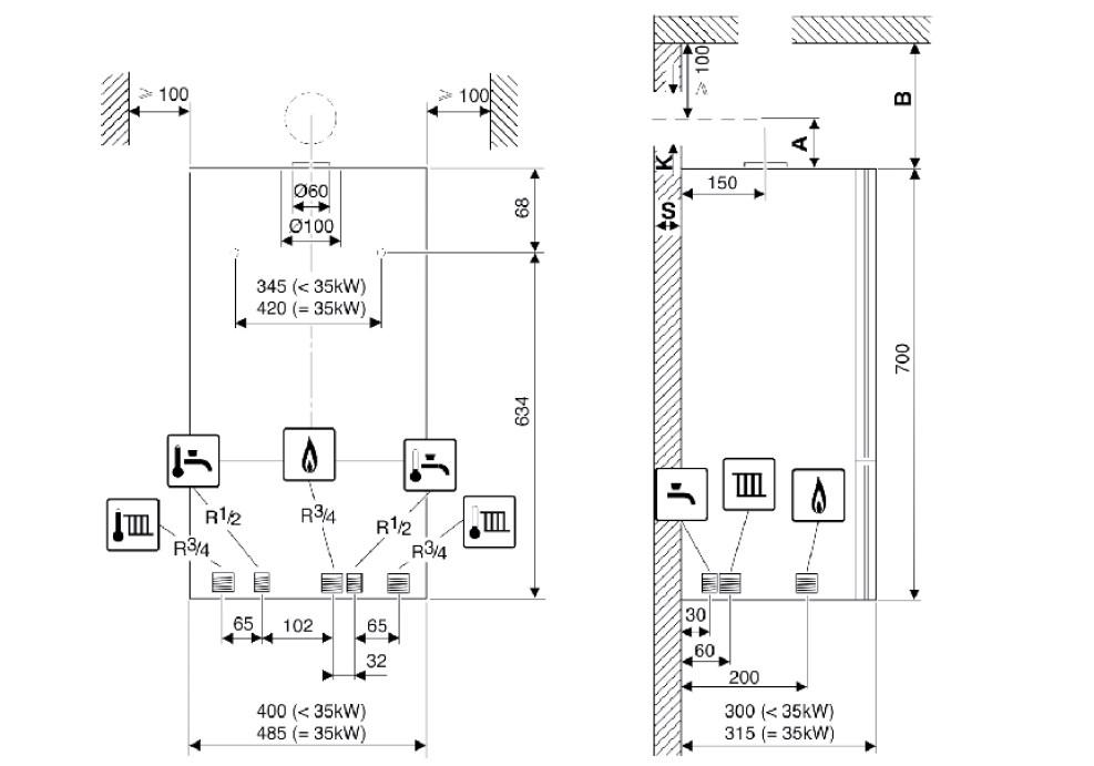 Газовый котел Bosch GAZ 6000W WBN 24 CRN - фото 4 - id-p126270118