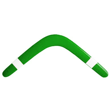 Бумеранг Спортивный (Большой 60 см), зеленый