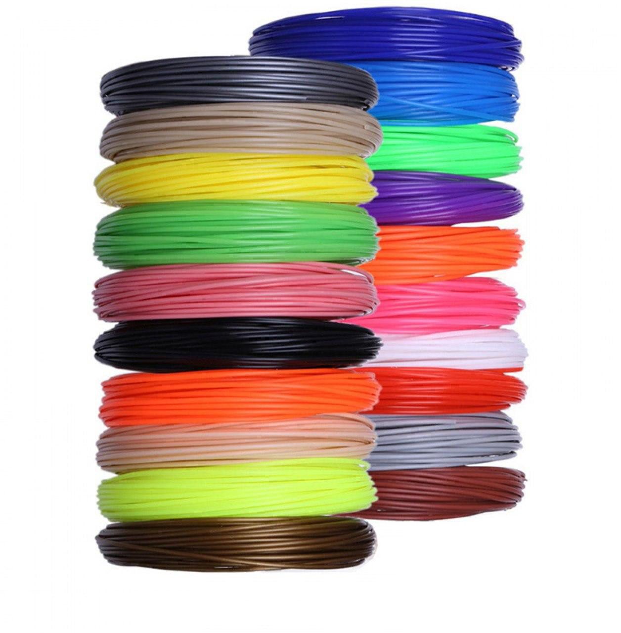 PLA-пластик 200 метров для 3D-ручек, 20 цветов - фото 5 - id-p87760052
