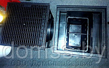 Дождеприемник Basic ДП–30.30-ПП черный в сборе с решеткой ячеистой пластиковой черной(3380-ЧС)