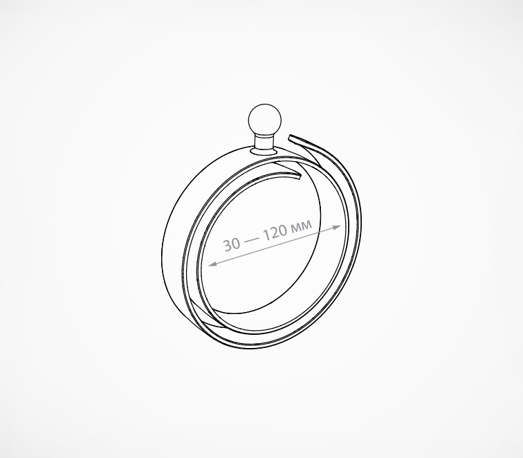 Спираль-улитка для шарнирного ценникодержателя - фото 4 - id-p130411372