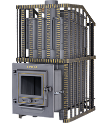 Чугунная банная печь Гефест Гроза 18 (М) Ураган