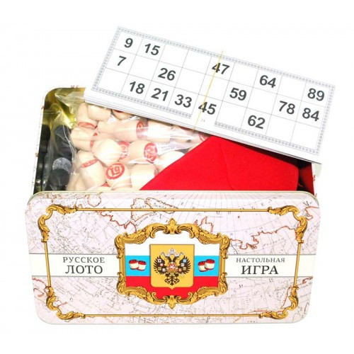 Лото русское в жестяной коробке , 137-001 - фото 2 - id-p9024870