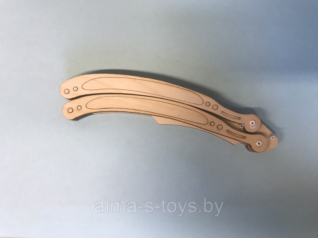 Деревянный нож-бабочка - фото 5 - id-p127292537