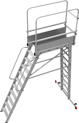 Передвижной трап с односторонним подъемом индустриальный NV 551, фото 2