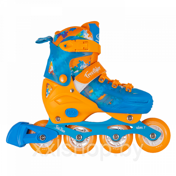 Роликовые коньки Tech Team Freestyler 2020 blue/orange р-р 36-39