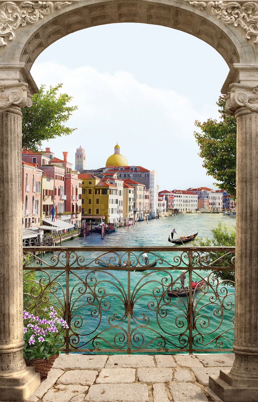 Фотообои  "Балкон с видом на Венецию"