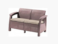 Диван двухместный CORFU II LOVE SEAT, капучино