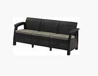 Диван трехместный CORFU II MAX LOVE SEAT, графит