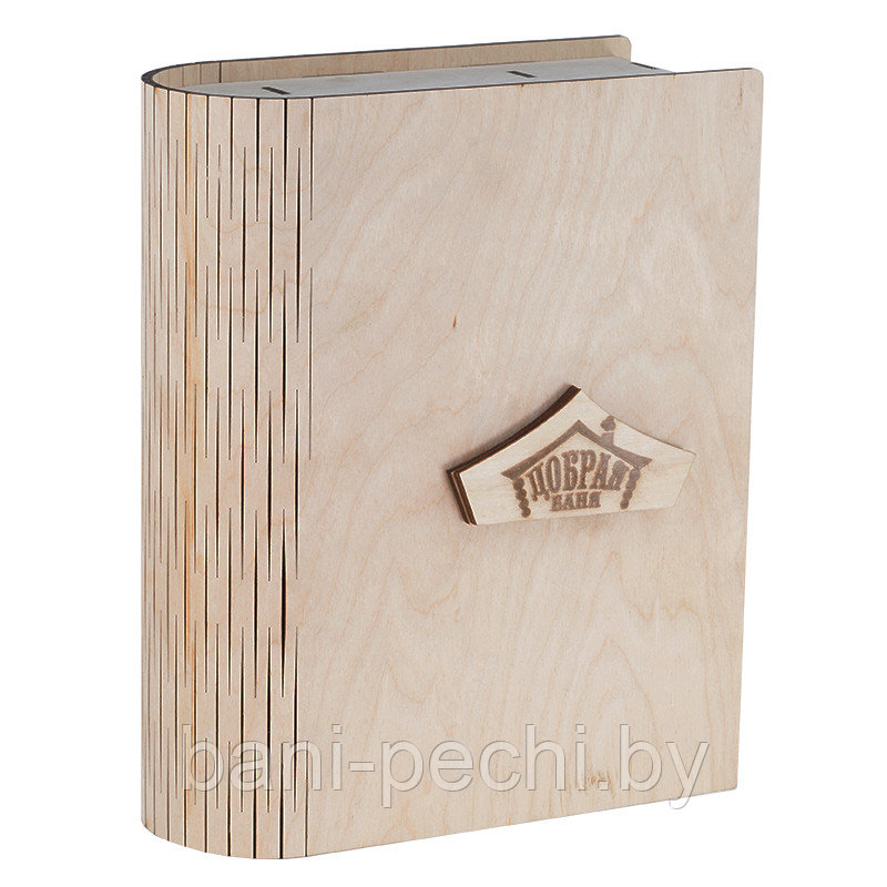 Деревянный набор для сауны Книга Добрая баня с ароматами Летний праздник 500 мл и 2 по 10 мл на выбор - фото 4 - id-p111666085