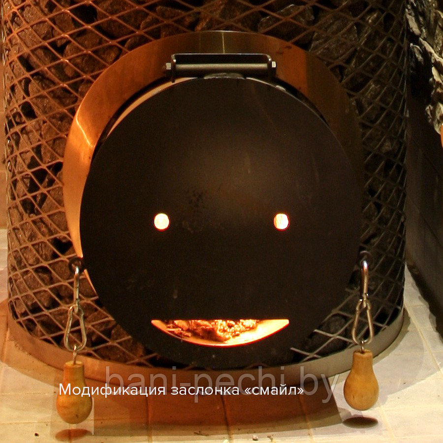 Печь для сауны IKI Mini Plus со стальной дверцей "смайл" - фото 6 - id-p92792079