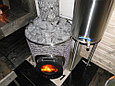 Печь для сауны IKI Mini Plus со стальной дверцей "смайл", фото 7