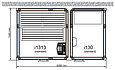 Комбинированная сауна с пародушевой кабиной Tylo Impression Twin 130/1313/W белый профиль, фото 2