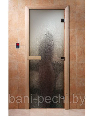 Дверь для сауны стеклянная DoorWood с фотопечатью 8 мм, 7 х 19, код А012 - фото 1 - id-p92789720