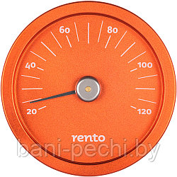 Термометр алюминиевый круглый для сауны RENTO, облепиха