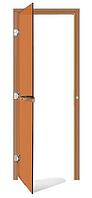 Комплект двери SAWO с "бронзовым" стеклом, левая, без порога, кедр