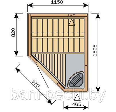 Сауна в сборе HARVIA Variant S1215L интерьер Formula в комплекте с аксессуарами - фото 2 - id-p92791638
