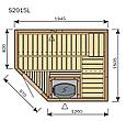 Сауна в сборе HARVIA Variant S2015L интерьер Formula в комплекте с аксессуарами, фото 2