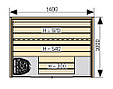 Сауна для ванной HARVIA Capella SC1410 в комплекте с печью и аксессуарами, фото 4