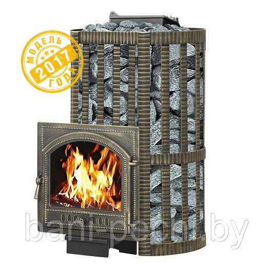 Банная чугунная печь Везувий Ураган Ковка 28 (205) 2017