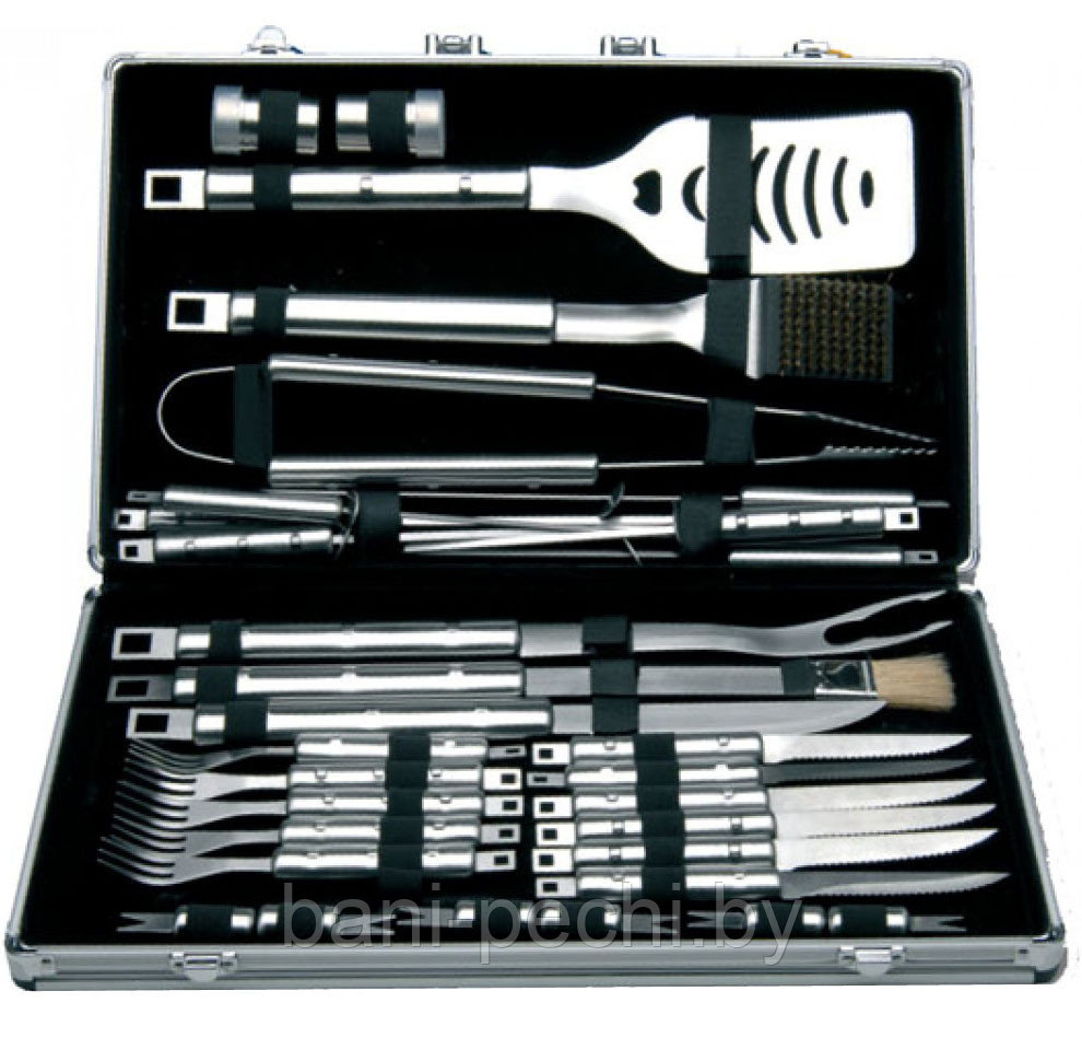 Набор приборов для гриля BergHOFF в кейсе Cubo (33 предмета)