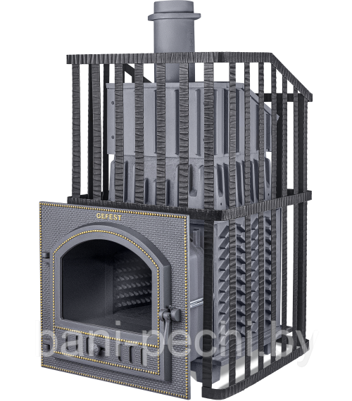 Чугунная банная печь Гефест Гром 50 (П2) Ураган