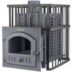 Чугунная банная печь Гефест GFS ЗК 40 (М) в сетке